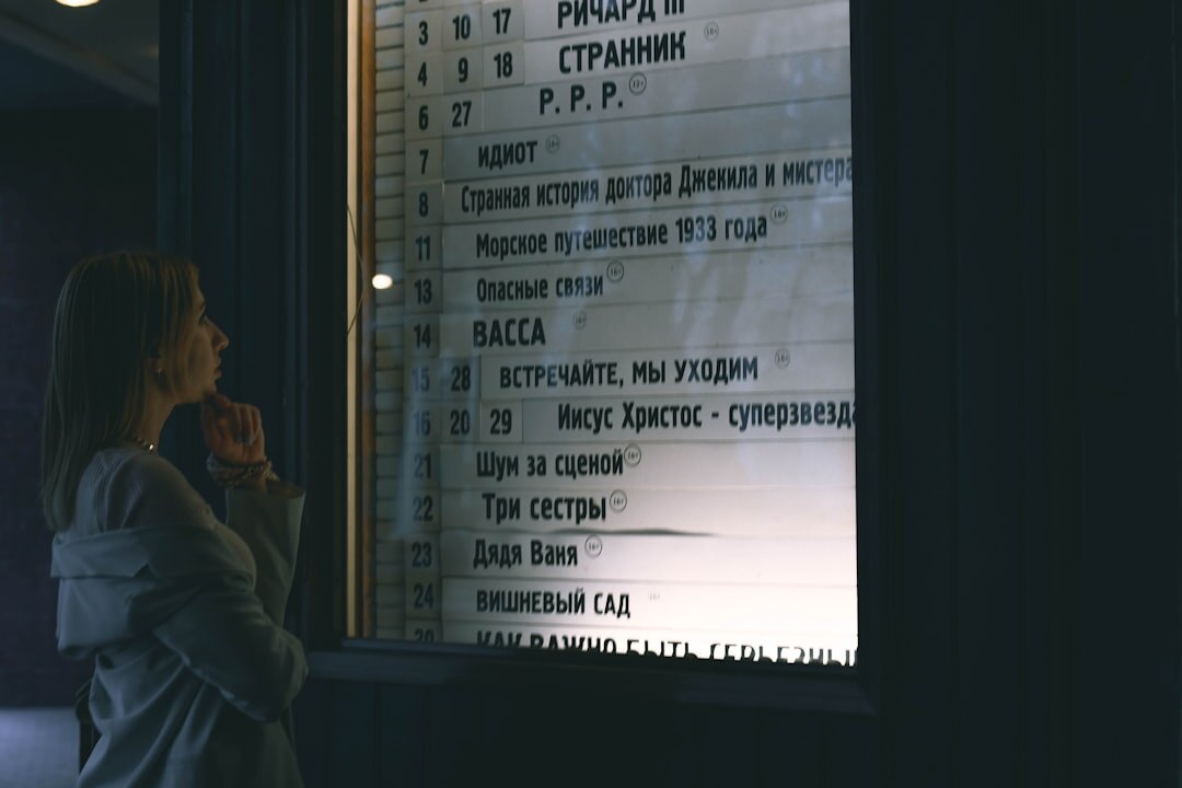 woman acting in movie scene