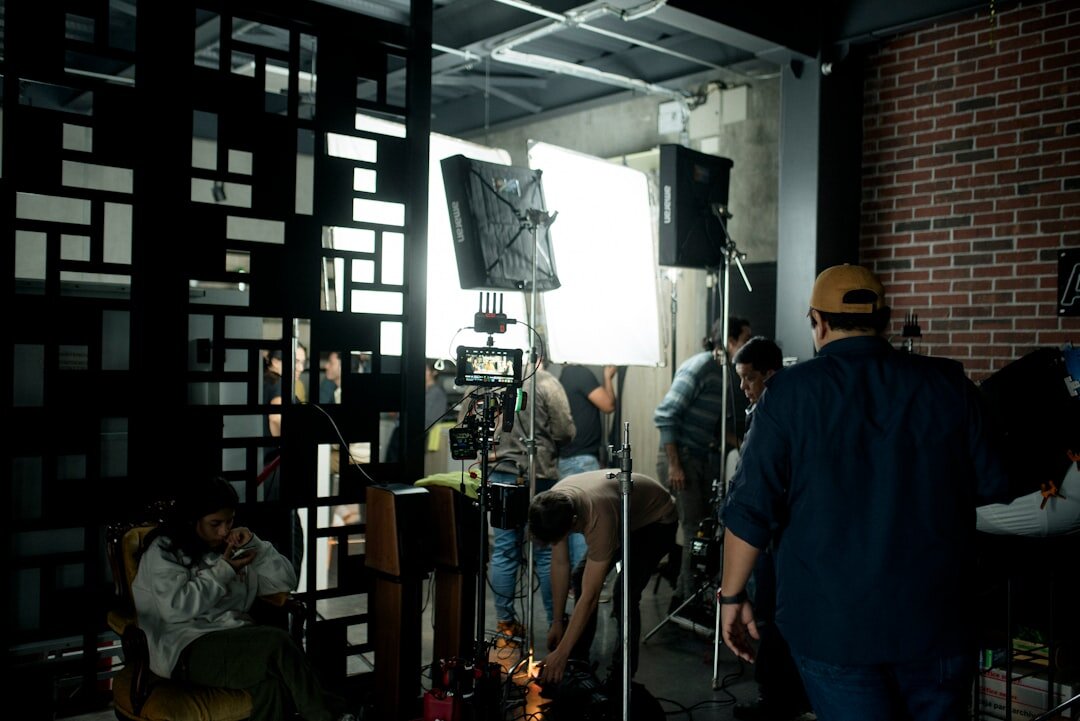 director on film set