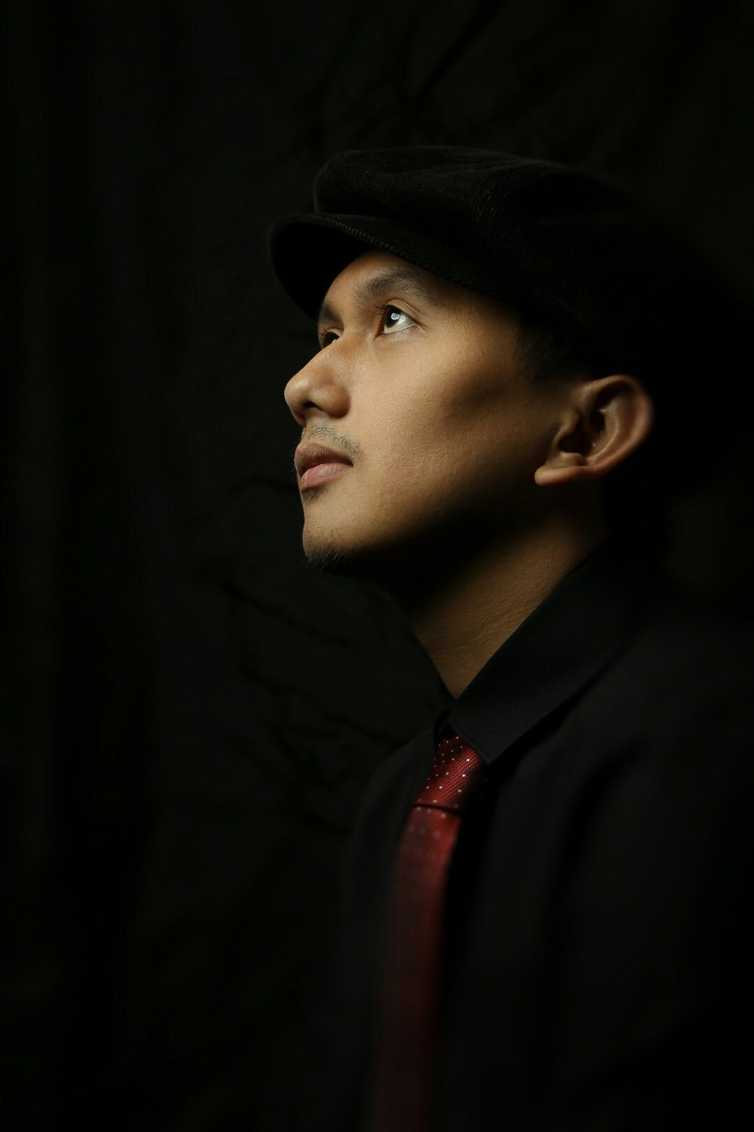 young male singer portrait