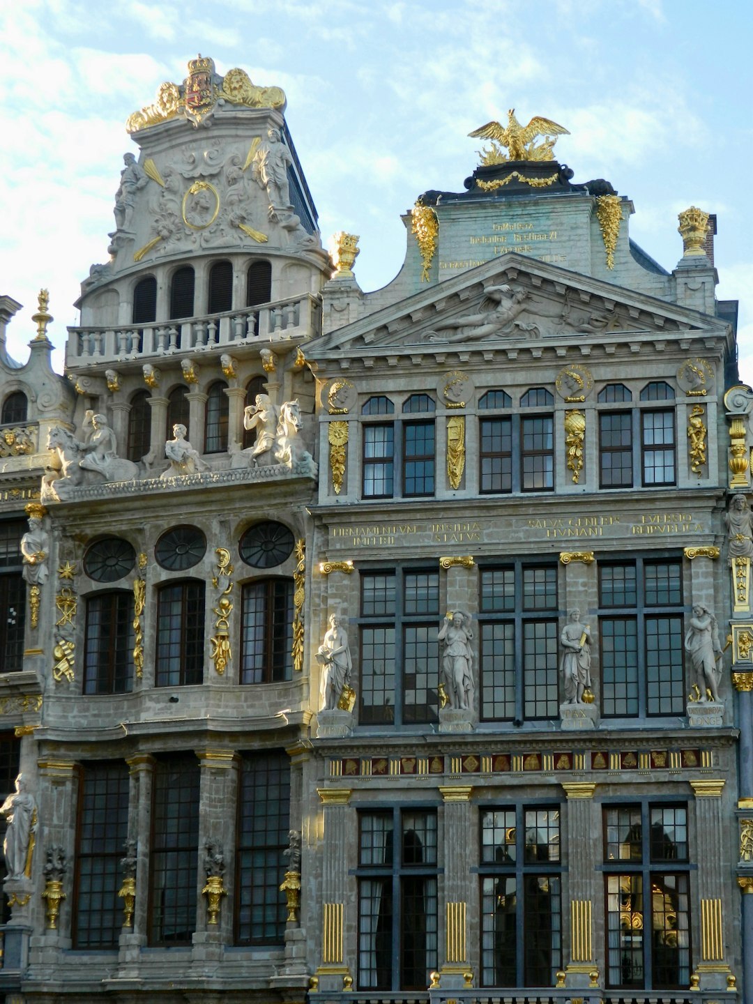 Grand gilded interior of a historic Brussels opera house
